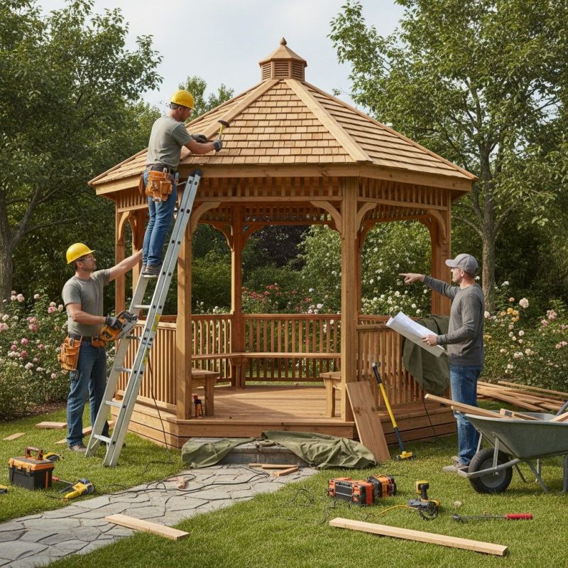 Backyard Gazebo Assembly